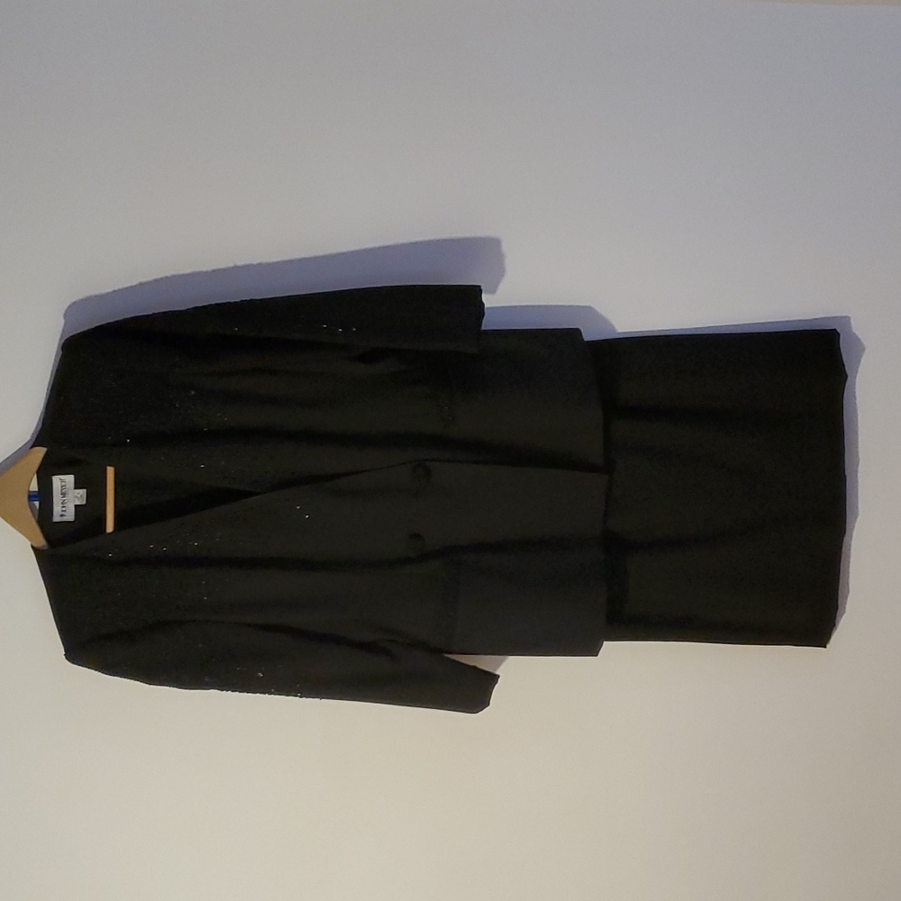 John Meyer of Norwich beaded skirt suit, fully lined, size 12, likely worn once